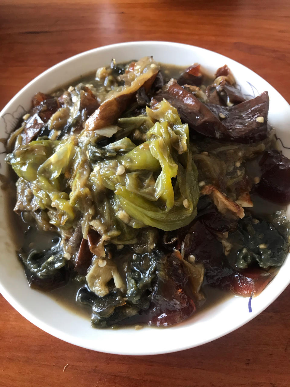 擂辣椒皮蛋茄子