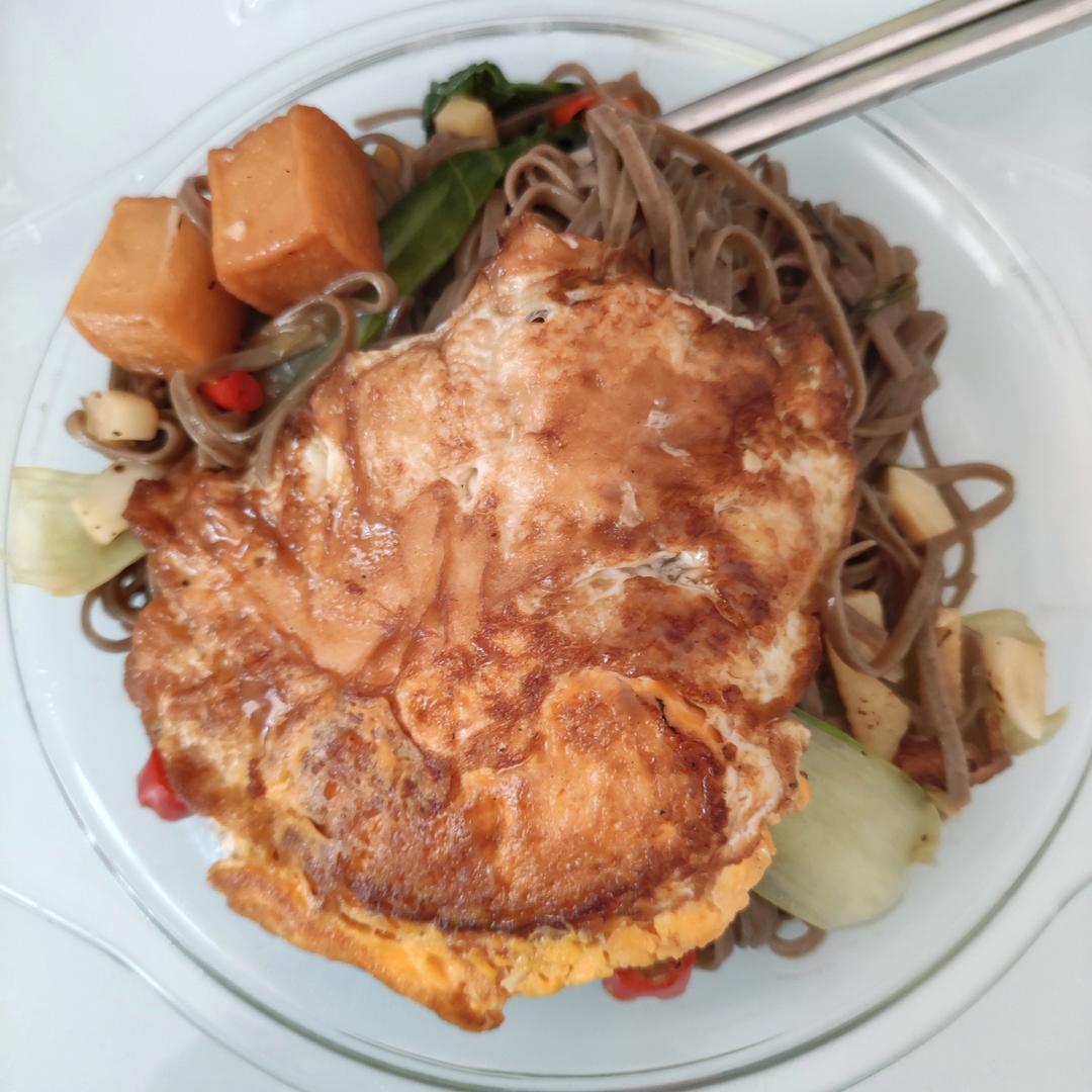 减脂荷包蛋焖荞麦面