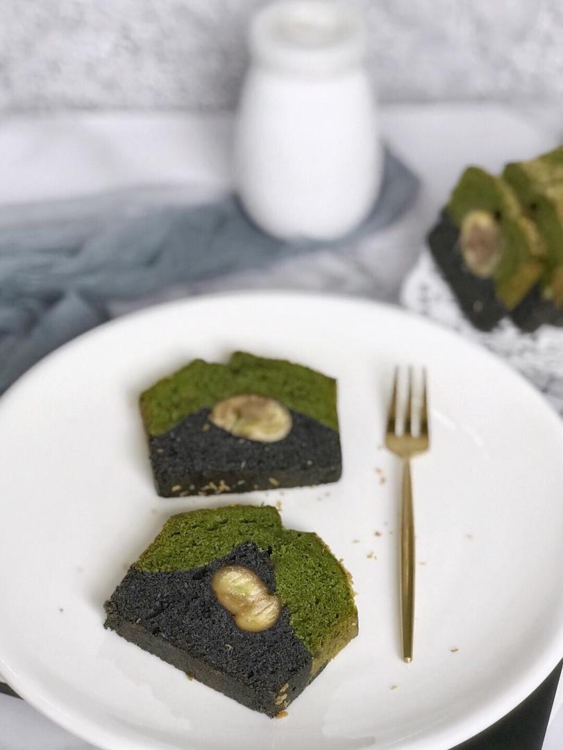 森林磅（抹茶黑米磅蛋糕）