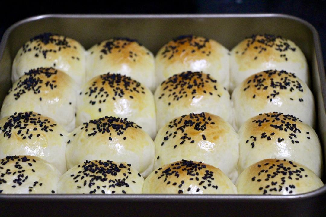 奶黄小餐包-一次发酵超好吃（附快手奶黄馅制作方法）