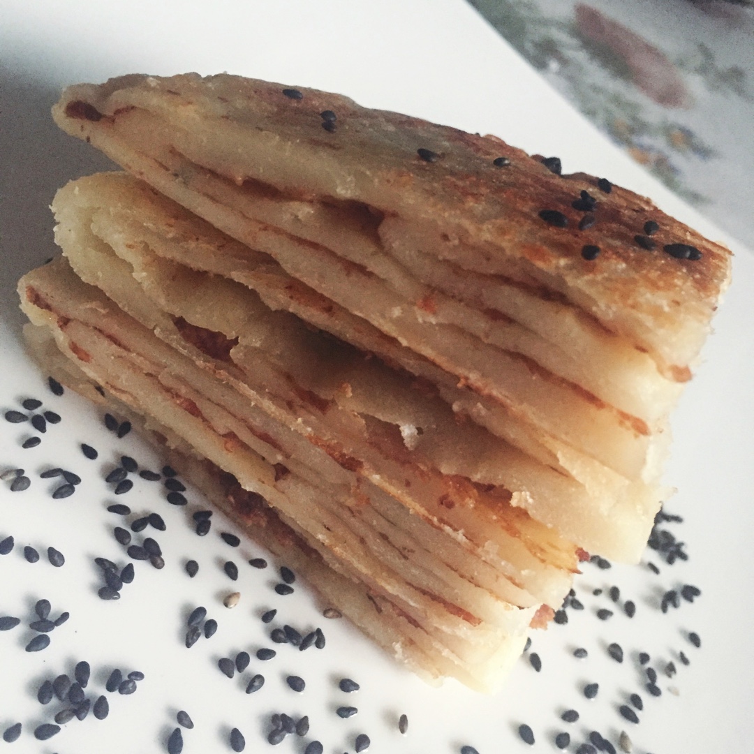 烫面肉末千层饼