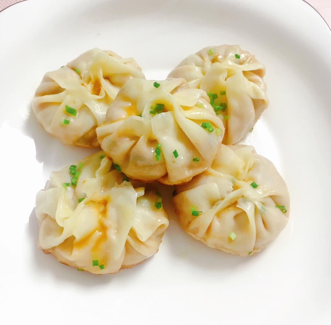 网红【水晶水煎包】一次就成功！