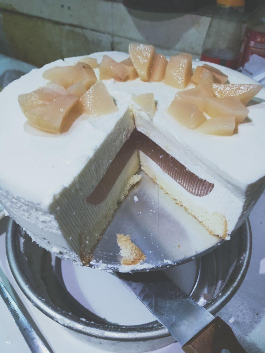 夏恬蜜桃乳酪慕斯蛋糕（6寸）