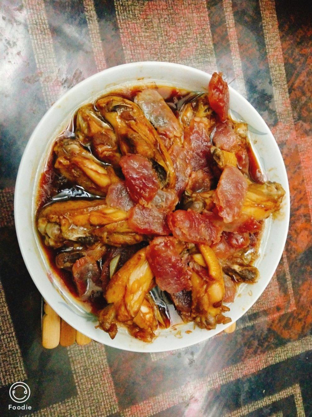 腊肠蒸鸡翅