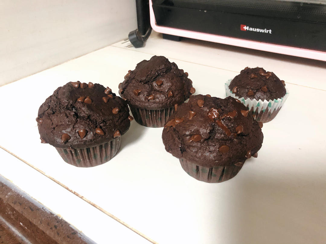 在家做巧克力蘑菇头麦芬蛋糕🍫