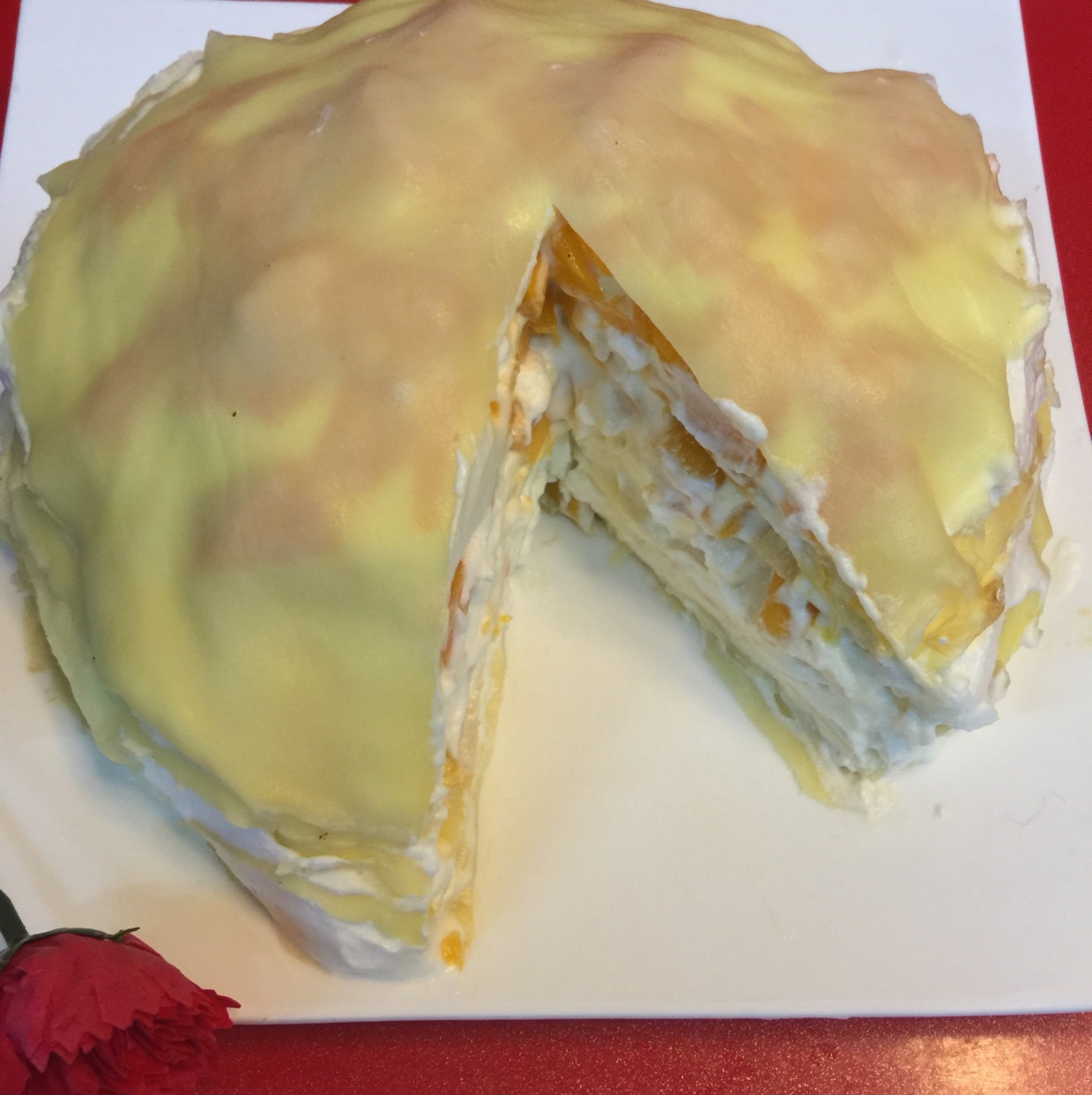 芒果千层蛋糕，100%成功告别煎皮无能