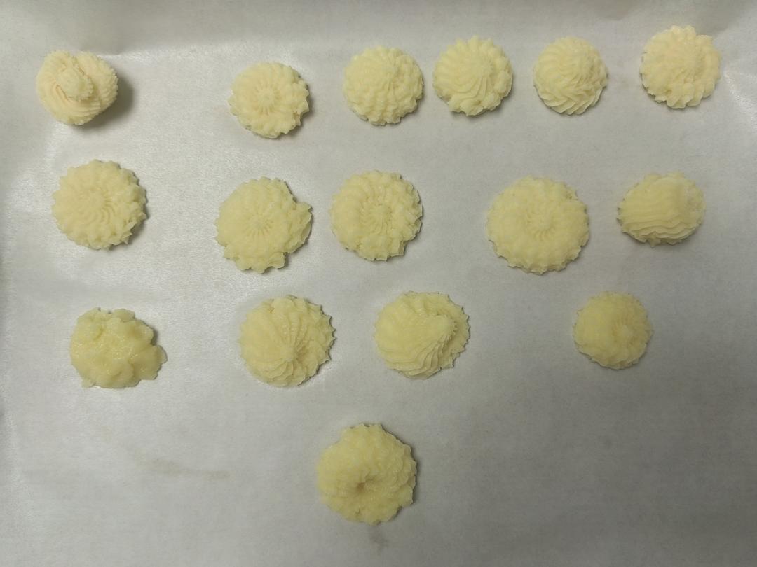 曲奇饼干，完美配方超好挤，酥到不敢碰，一个月还能酥掉渣