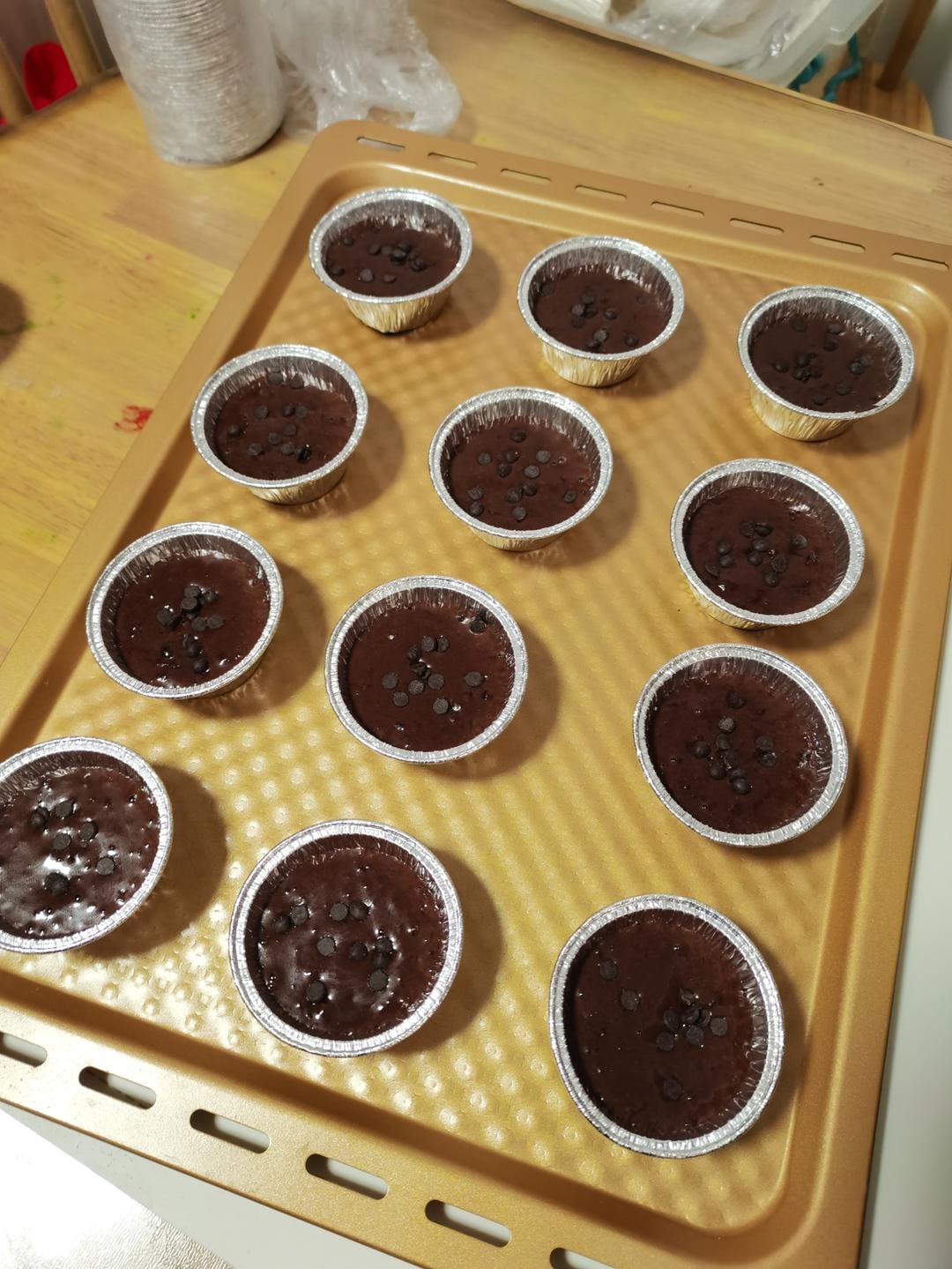 超好吃的巧克力可可麦芬（参考小红书姗胖版）