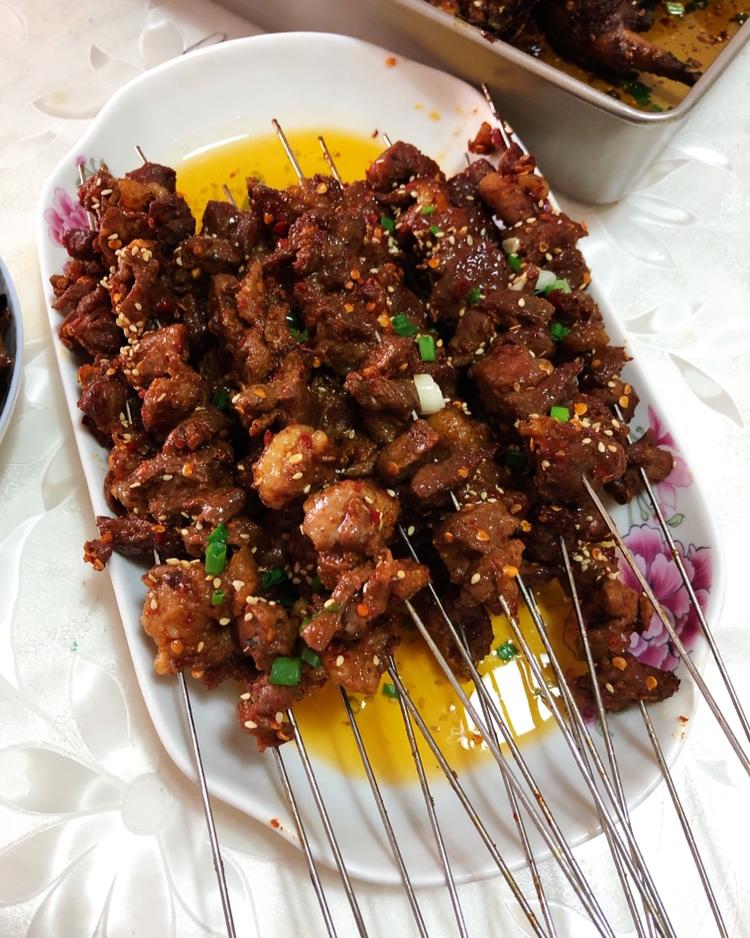 m安然做的烤羊肉串(烤箱版)