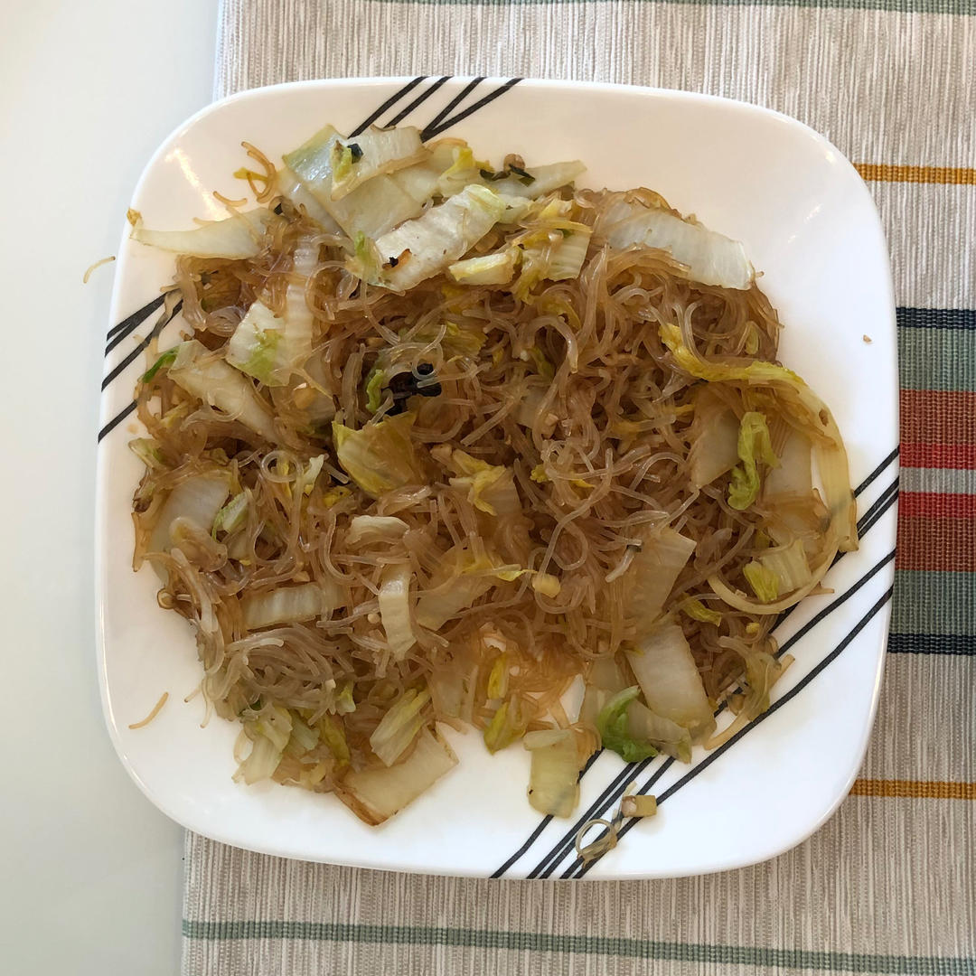 大白菜炒粉丝