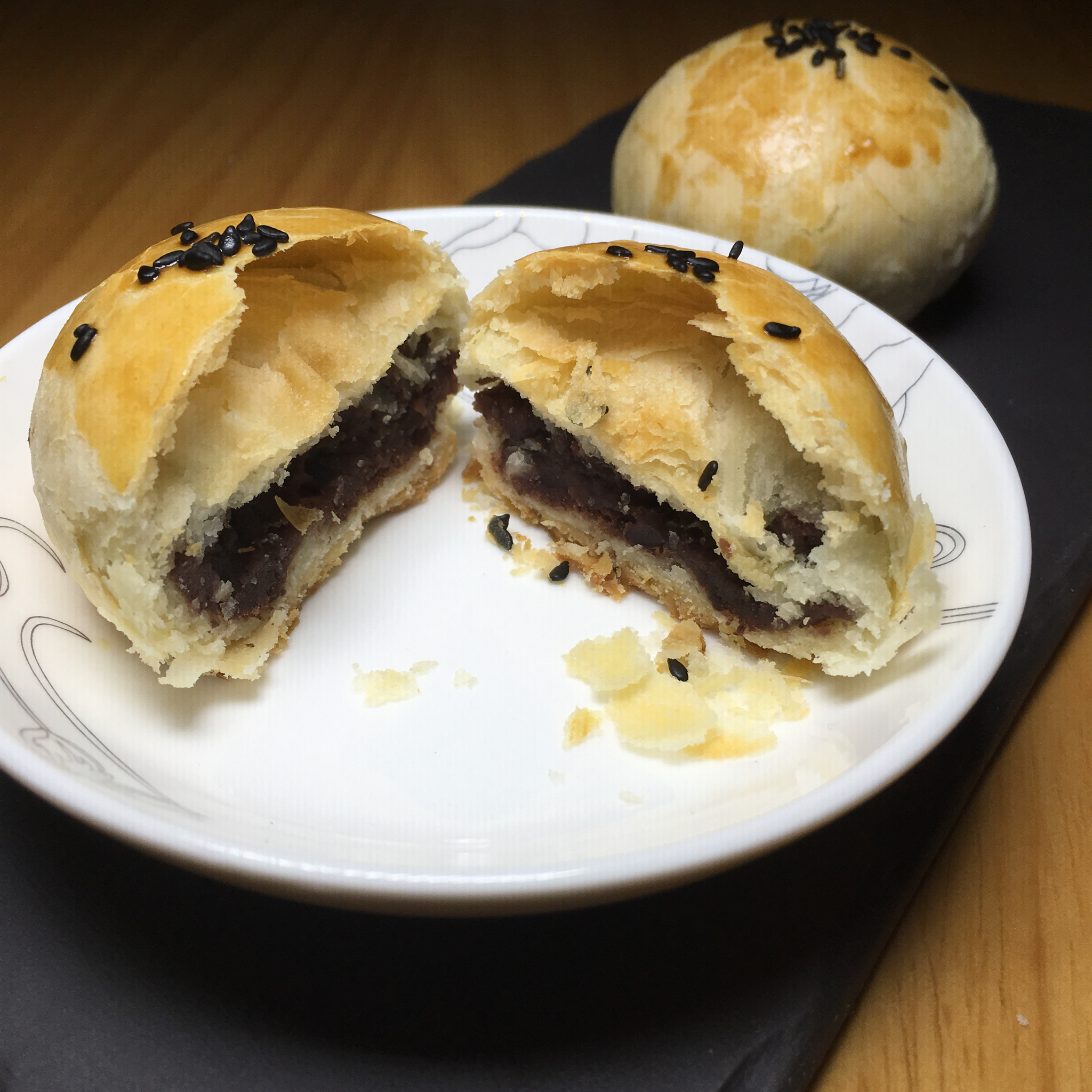 红豆酥饼（附油酥不测漏的办法）