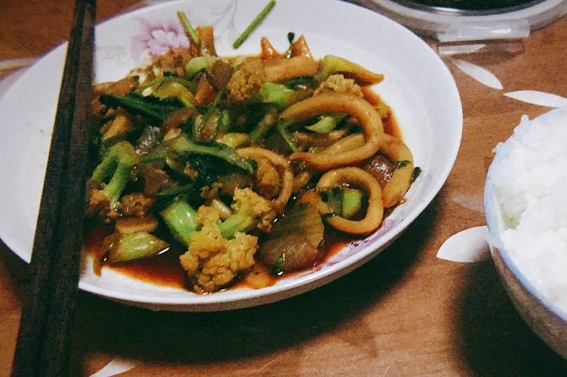 黄油蒜香鱿鱼圈