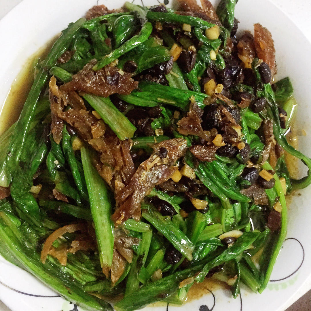 豆豉鲮鱼油麦菜