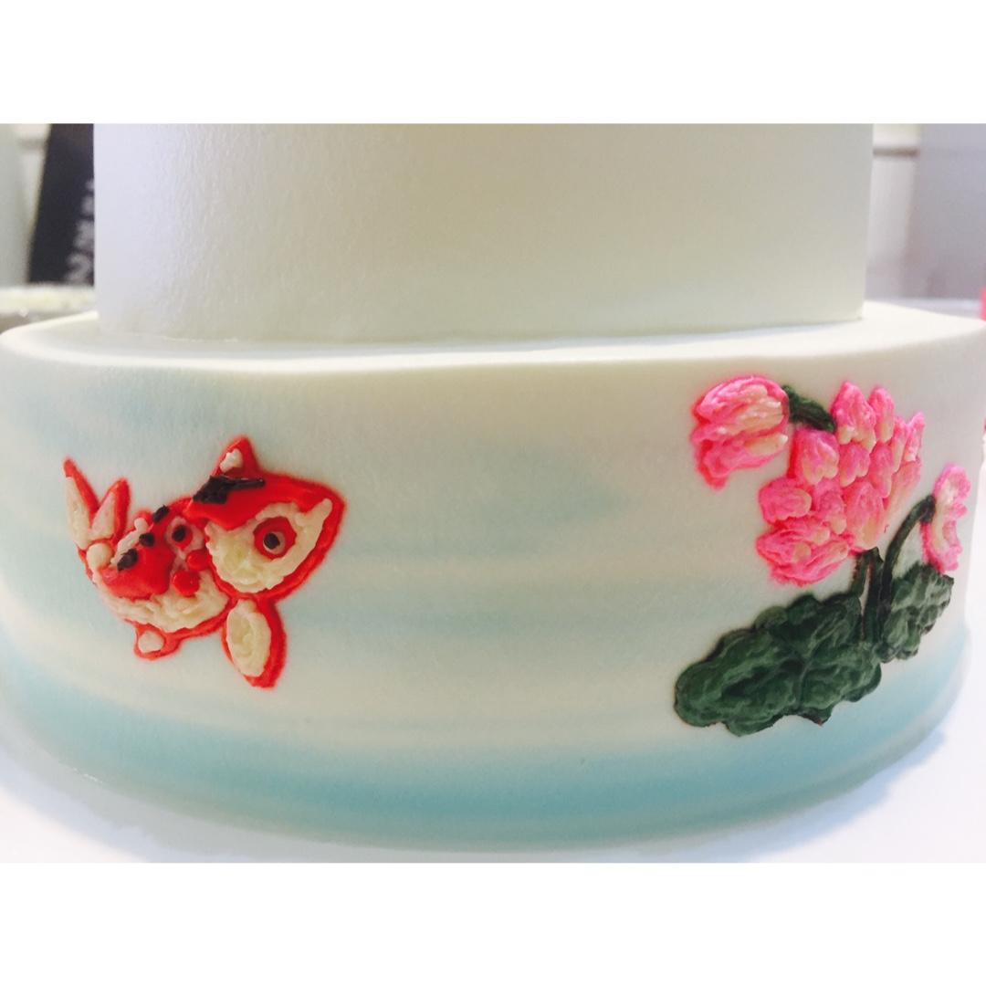 喜庆的中国风贺寿蛋糕