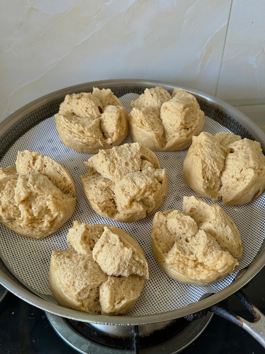 妥妥的红糖开花馒头