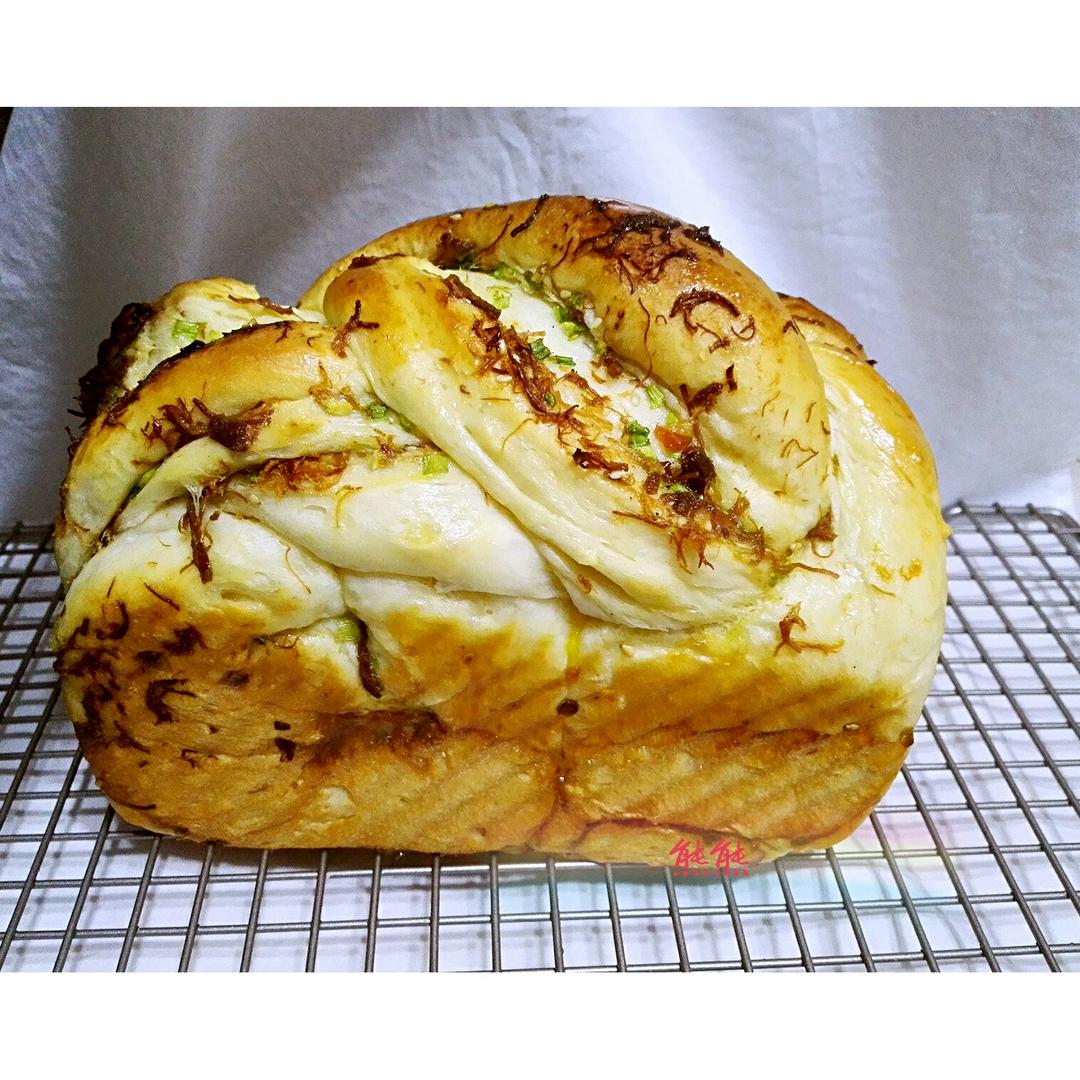 香葱肉松手撕吐司