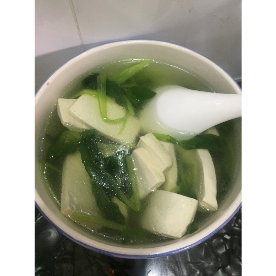 青菜豆腐汤