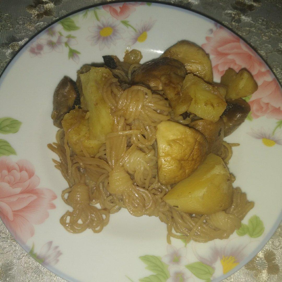 红烧土豆香菇魔芋结