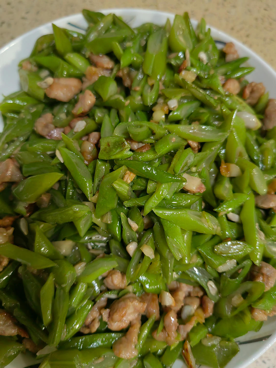 强身健体的四季豆炒瘦肉