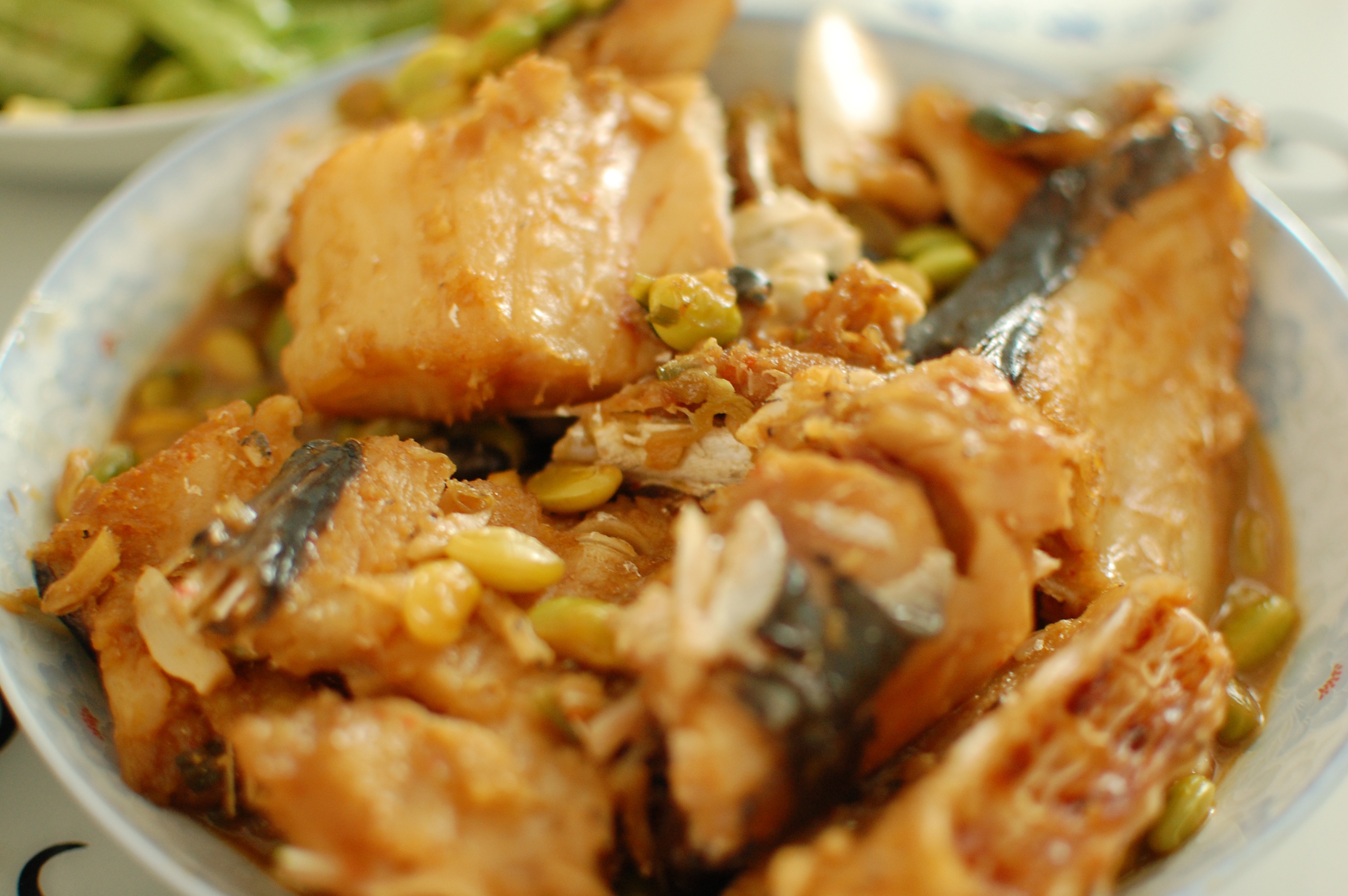 黄豆酱煮马鲛鱼