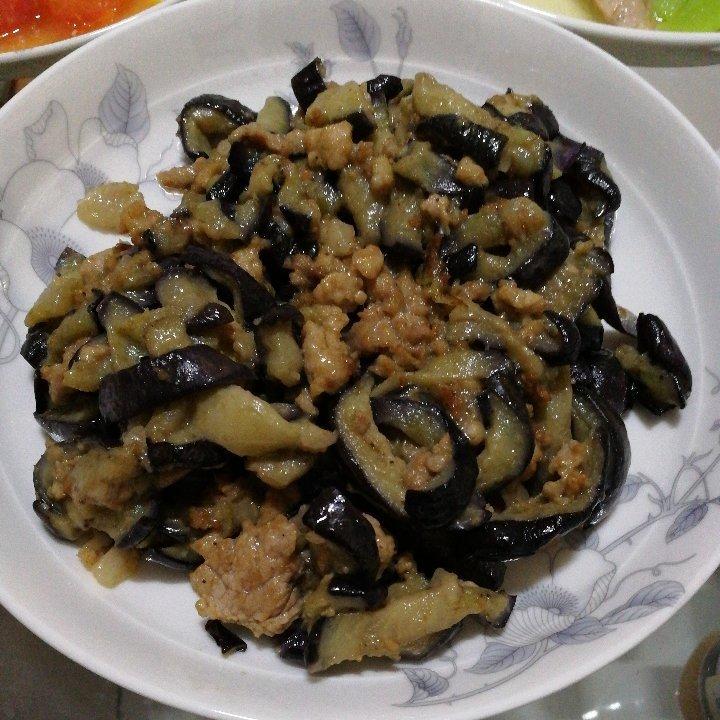 红烧肉沫茄子