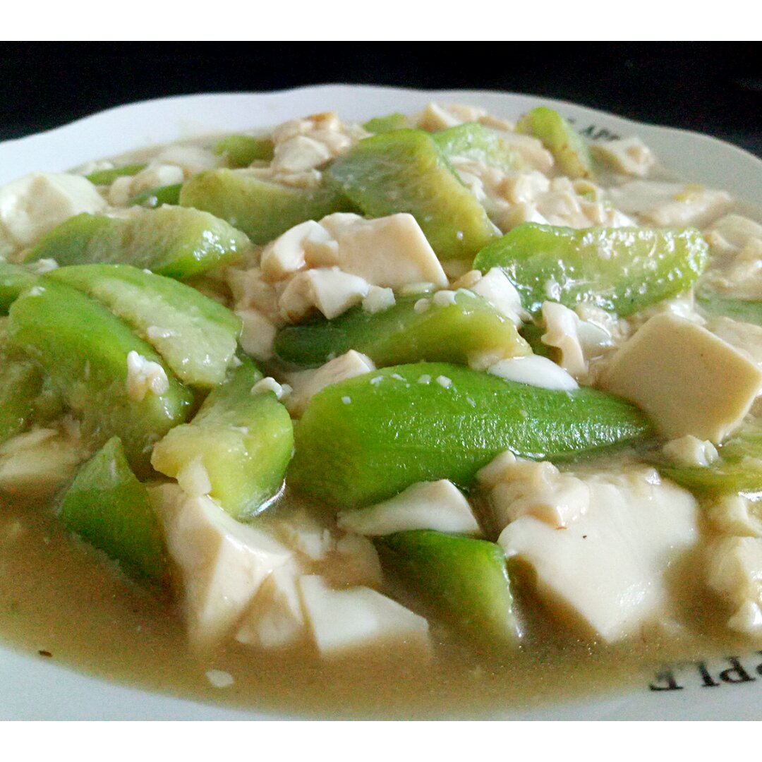 丝瓜焖豆腐