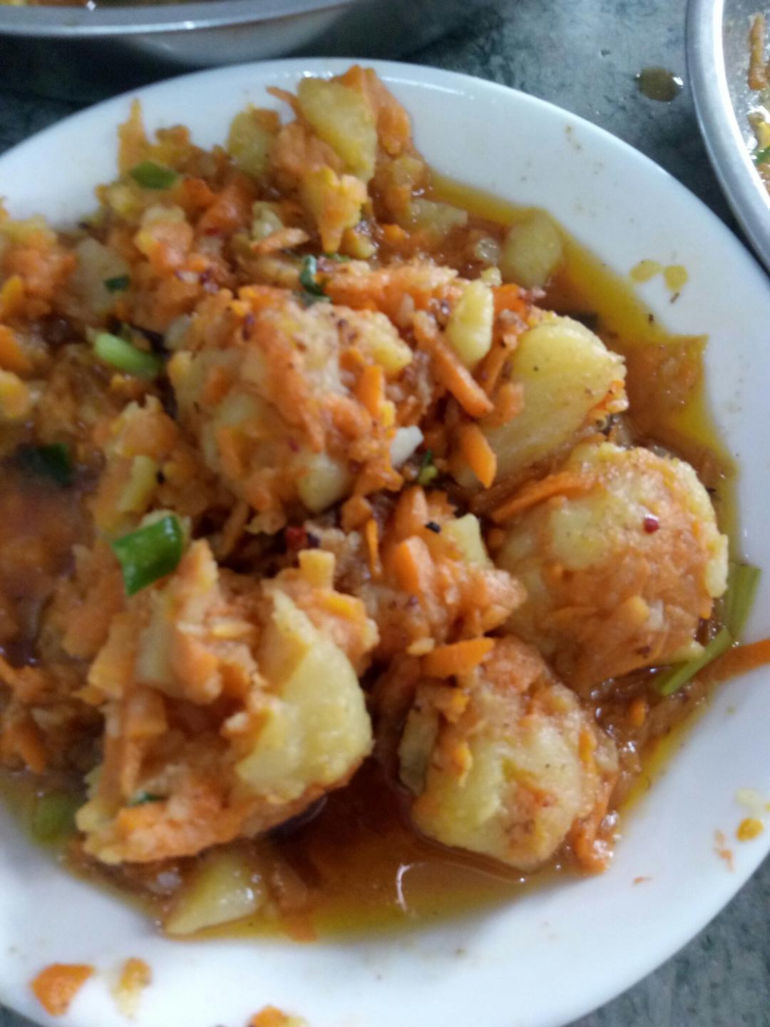 快手菜，土豆小丸子