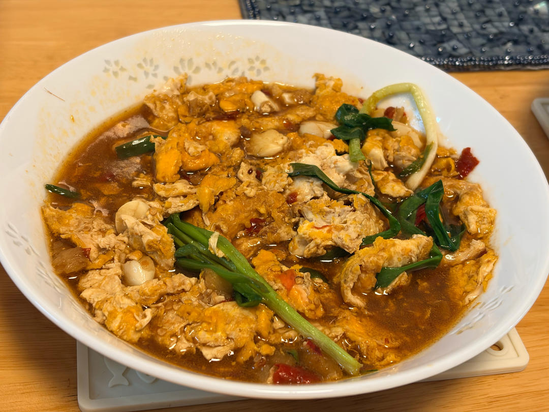 油爆醋炒蛋(长沙下饭菜)