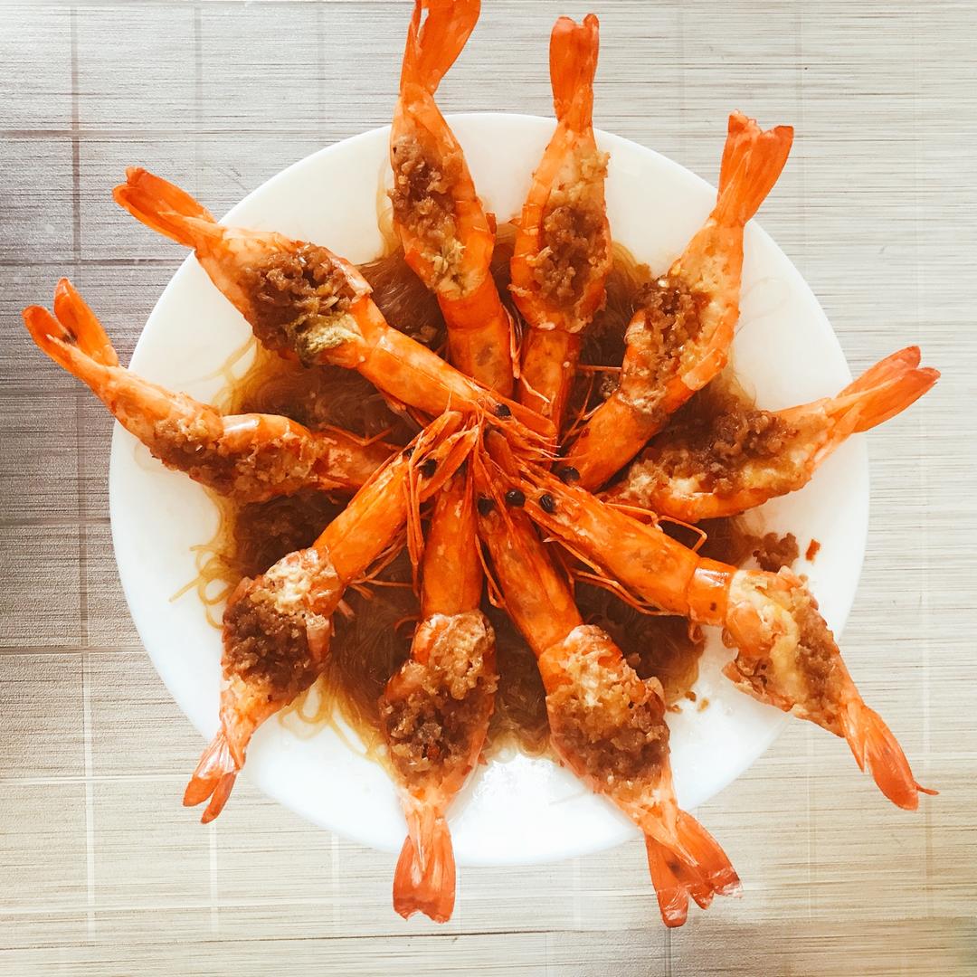 蒜蓉粉丝开边虾