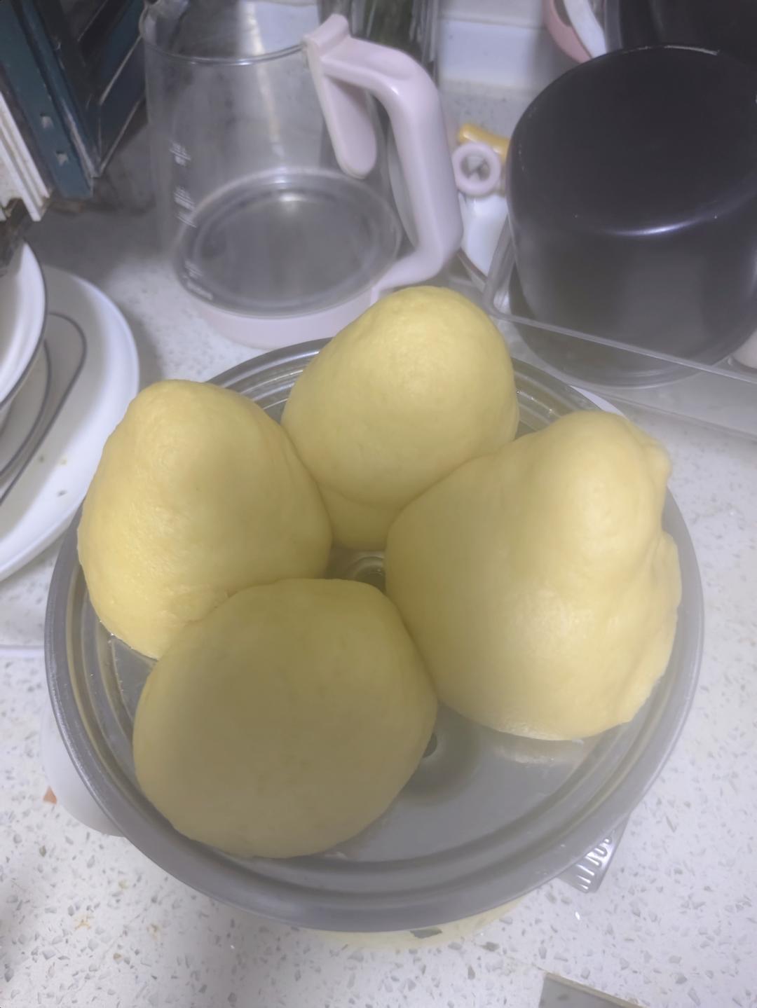 玉米面窝窝头(发面馒头)