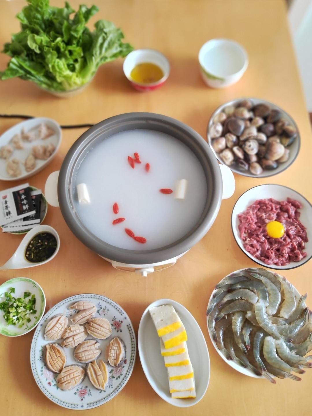 老广东冬日挚爱🔥粥底火锅（毋米粥火锅，浓稠无米粒）❗更新超快捷做法