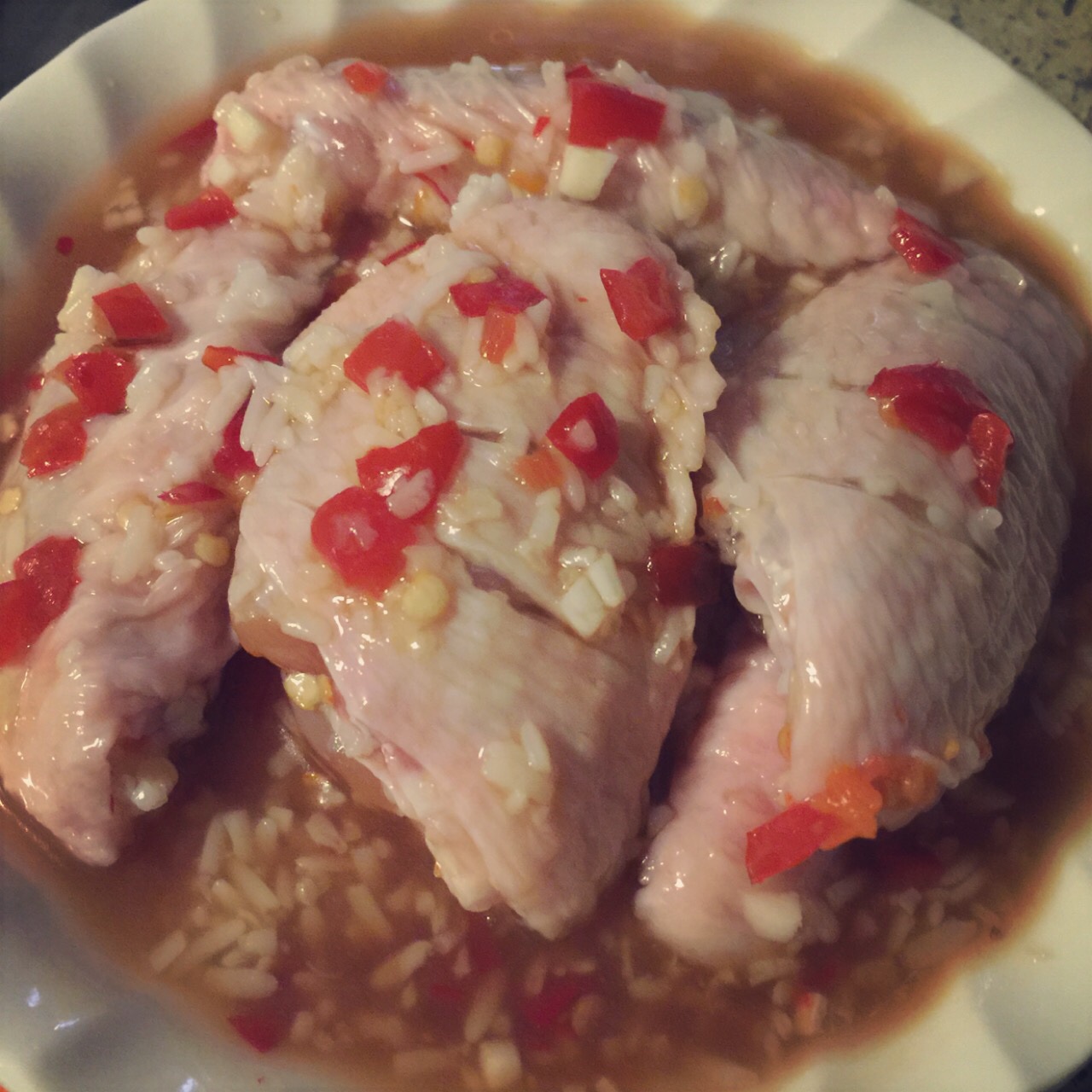 蒸酒酿鸡趐(酒酿系列四）