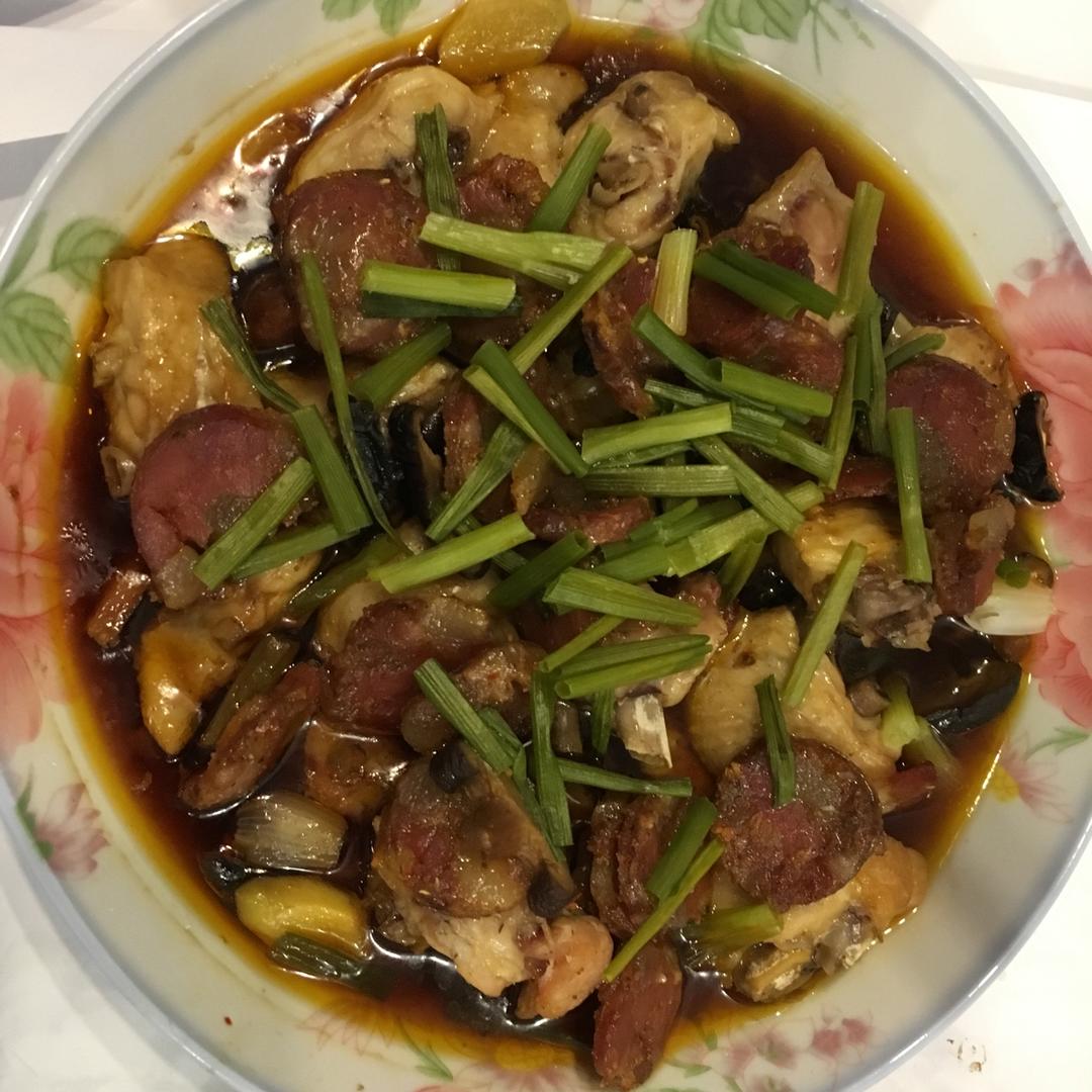 腊肠蒸鸡翅