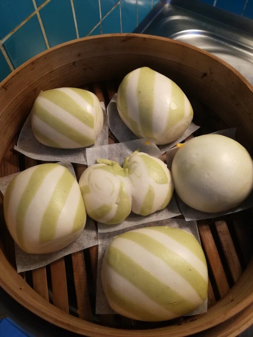 花纹馒头1（抹茶条纹）