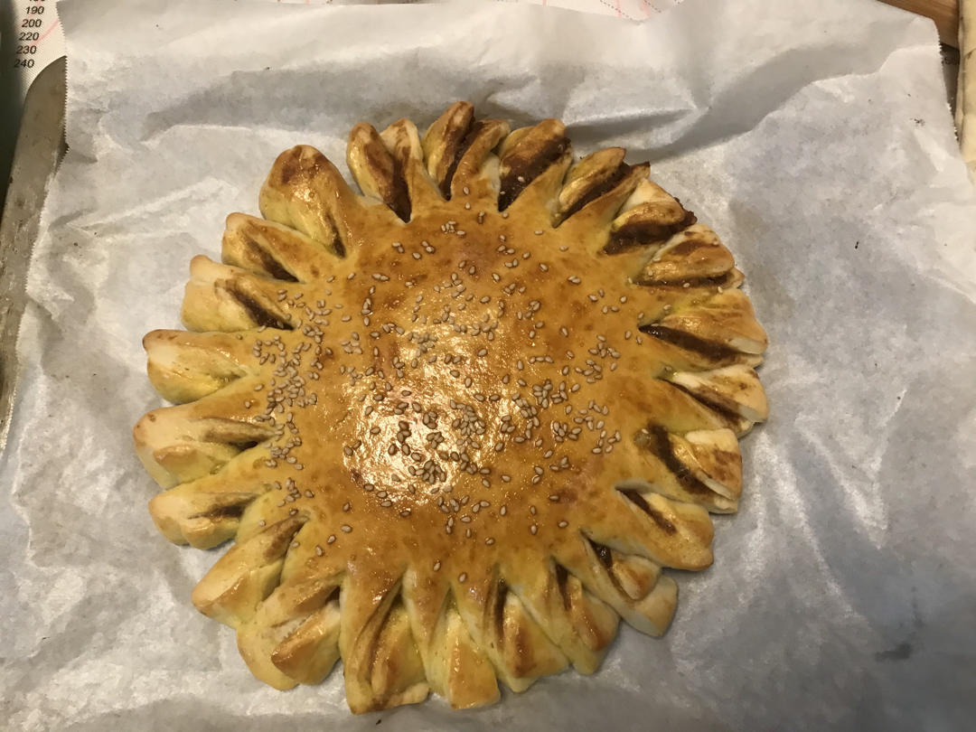 向日葵豆沙面包