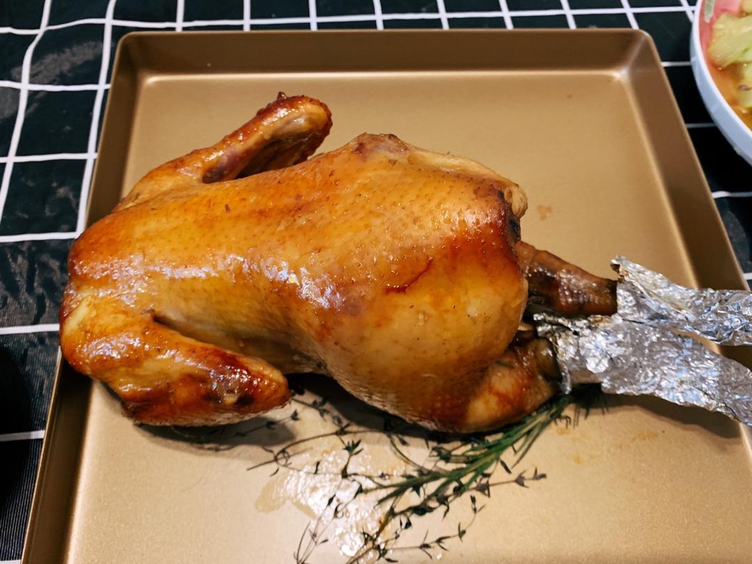 皮脆肉嫩水还多的【圣诞烤鸡】
