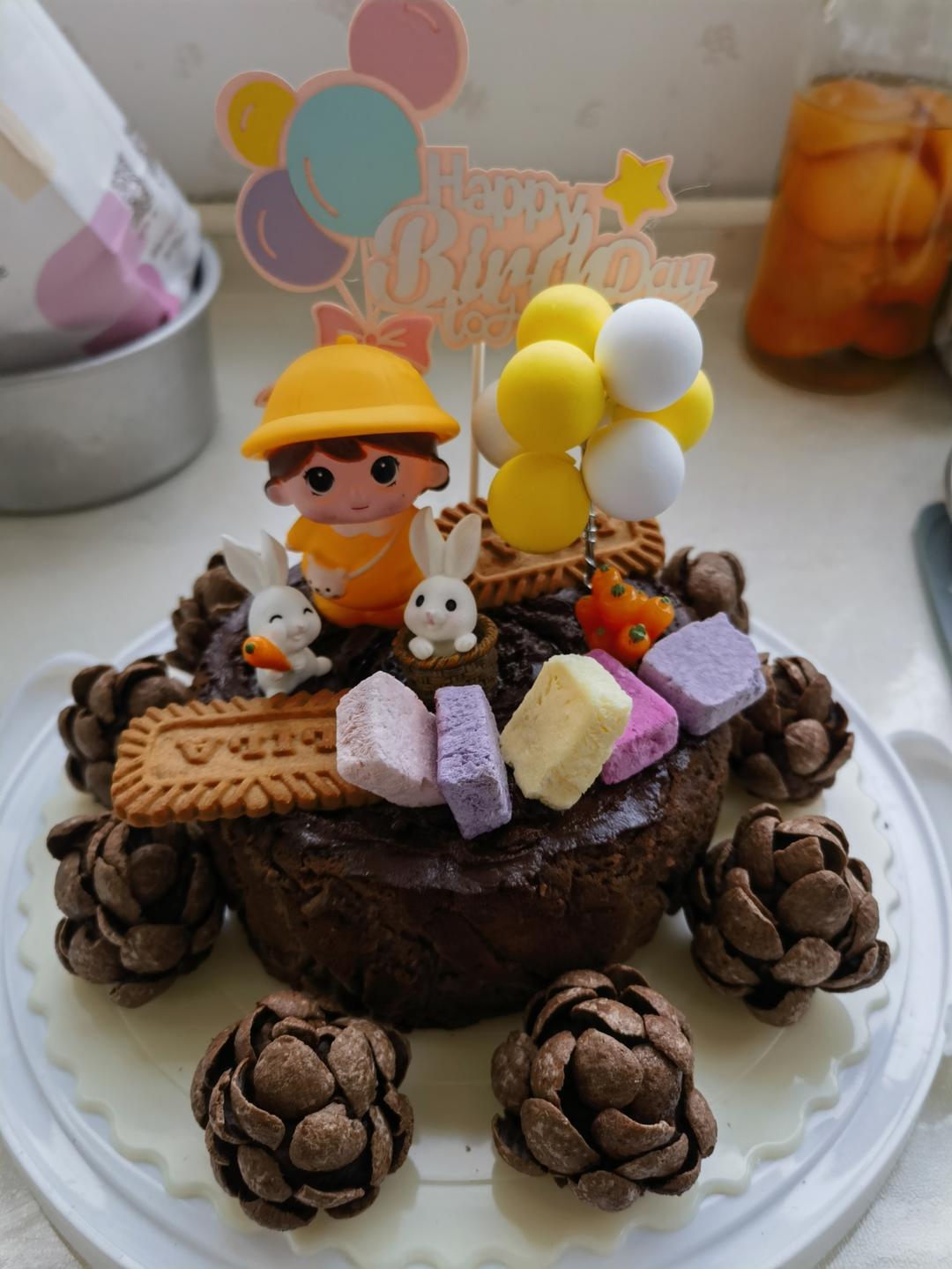 巧克力巴斯克蛋糕