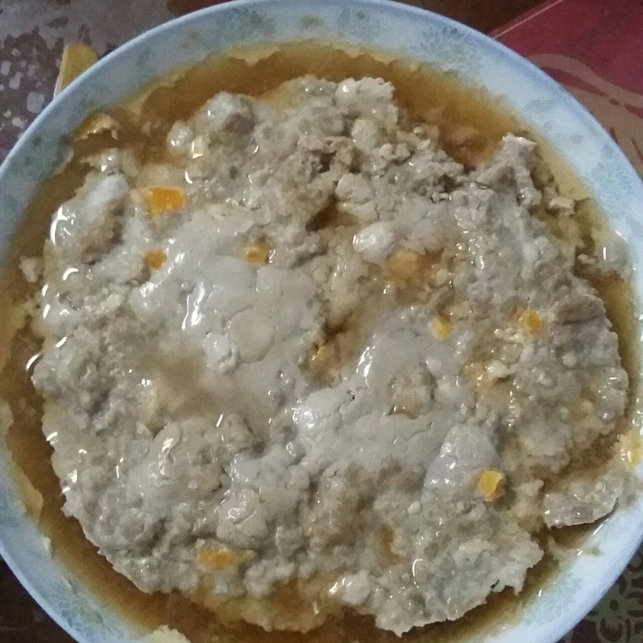 咸蛋蒸肉饼