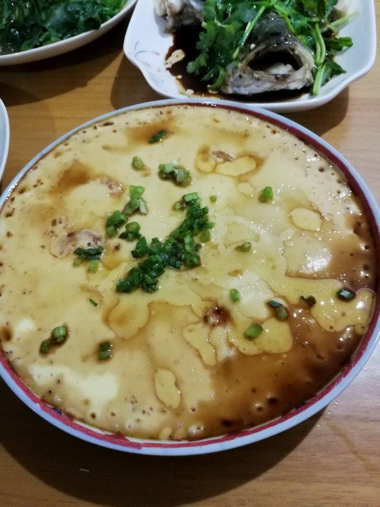 虾仁豆腐蒸水蛋