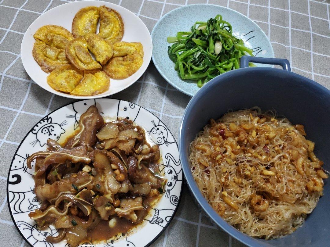 肉末干贝虾米粉丝锅