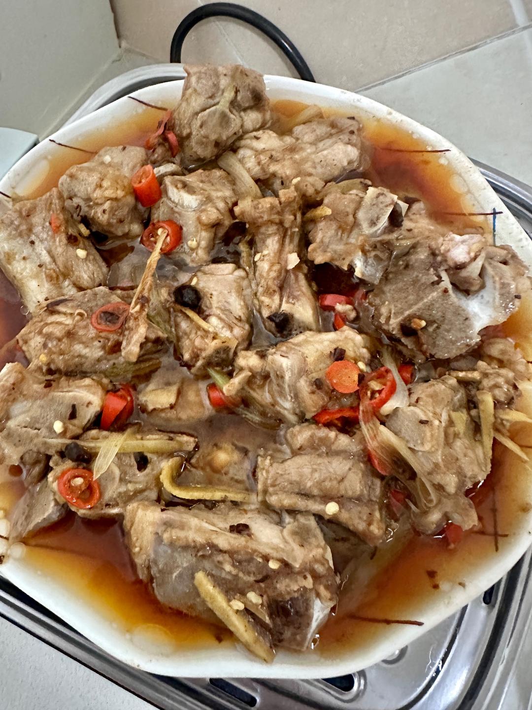 豆岐蒸排骨