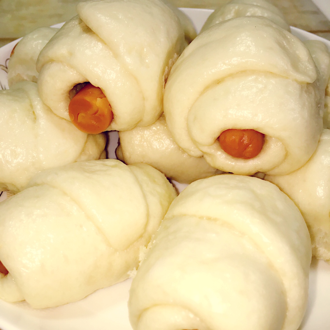 快手火腿卷～一次发酵