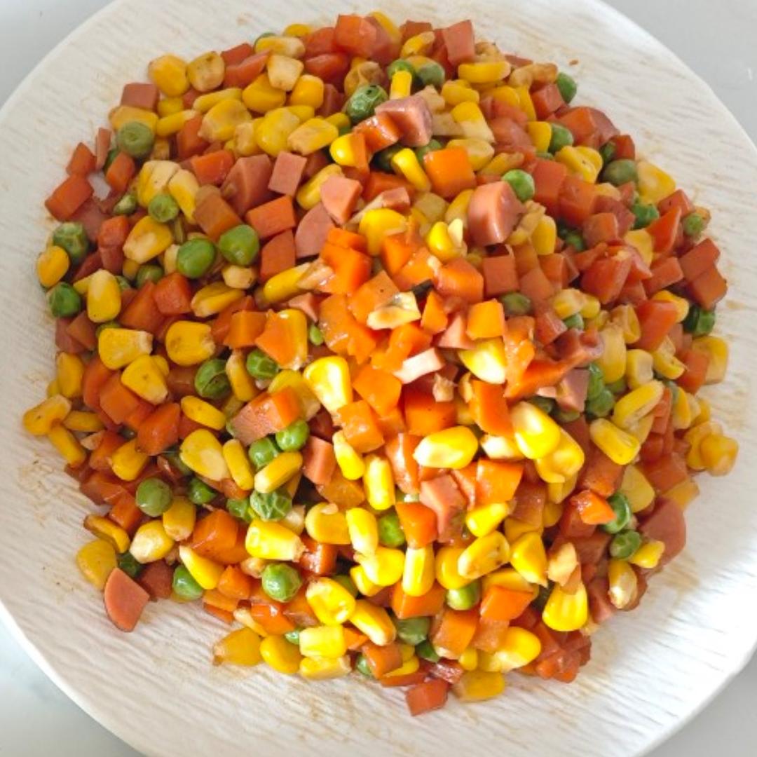 营养鸡胸肉加上丰富蔬菜——鸡胸肉炒三丁