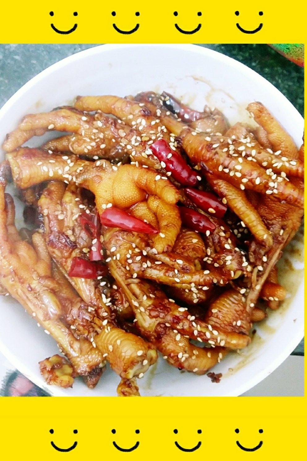 香辣烧鸡爪