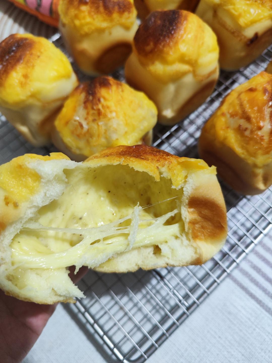 黑椒芝士咸口小吐司🍞/12连模（超方便可冷冻面团）