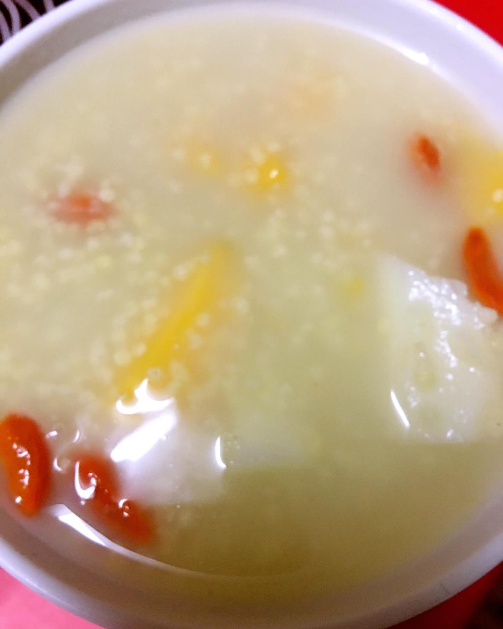 春季养生滋补粥——枸杞山药小米粥