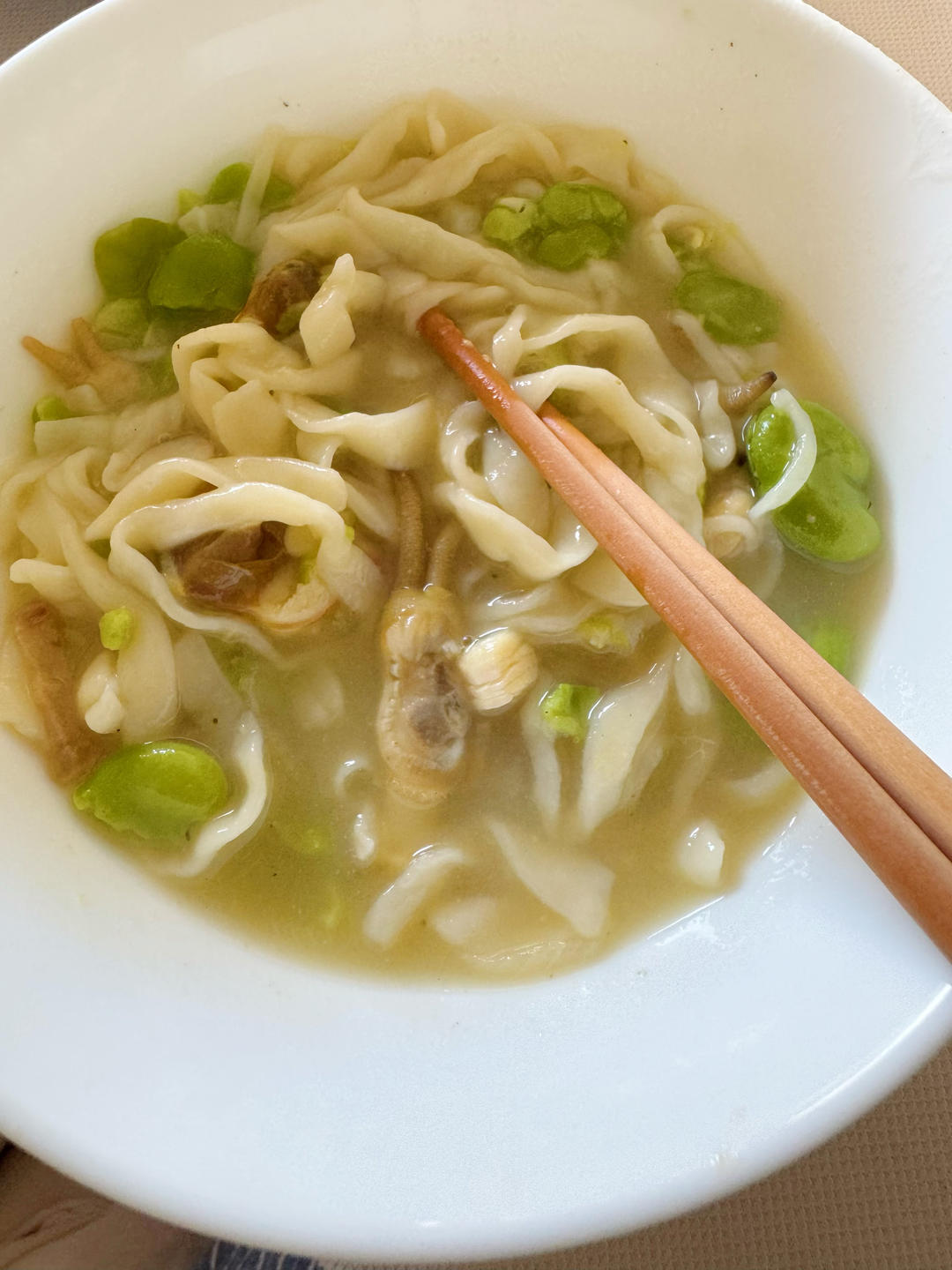 🍜大连特色芸豆蚬子面🍜