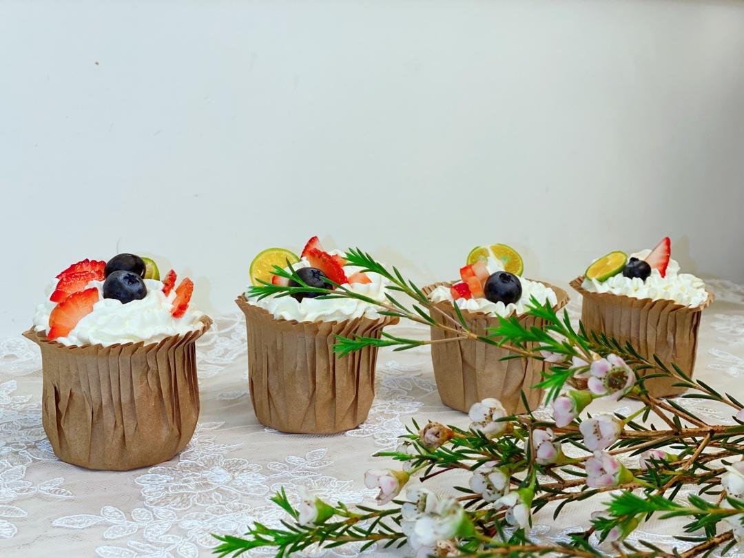 纸杯蛋糕 8寸戚风蛋糕的量