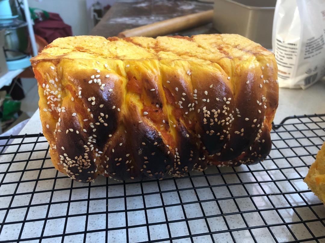 双倍美味南瓜吐司（双重南瓜，美味加倍）