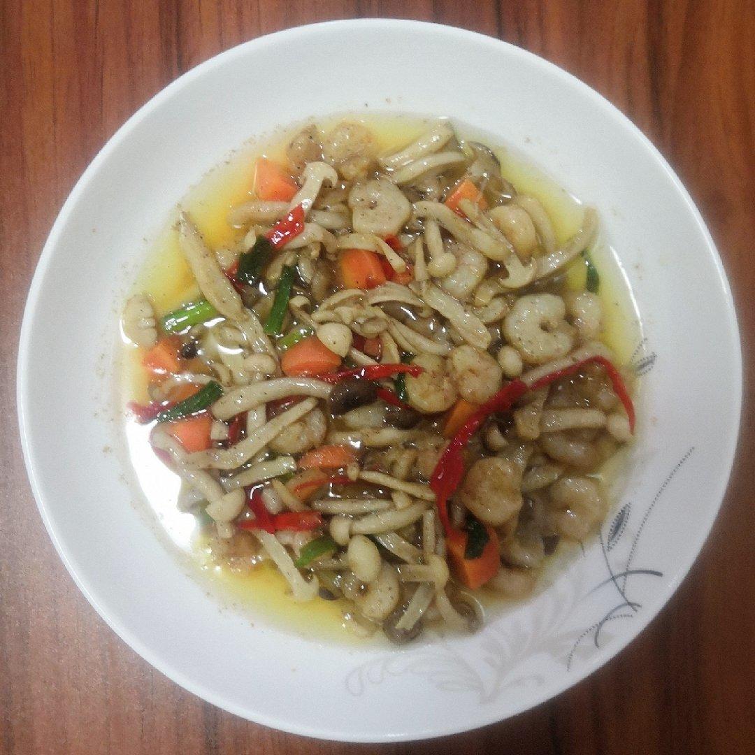 鲜嫩多汁菌菇鸡丁